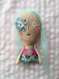 Image 3 of Blue Hair Brooch