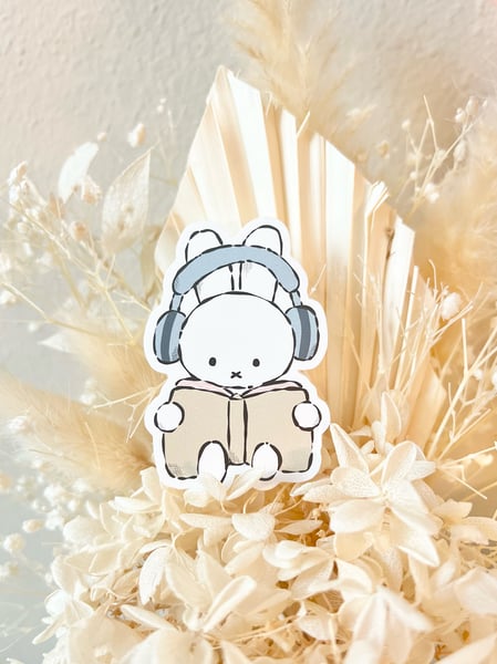 Image of Reading Miffy Vinyl Sticker