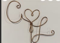 Image 3 of Couples Initials Cake Topper