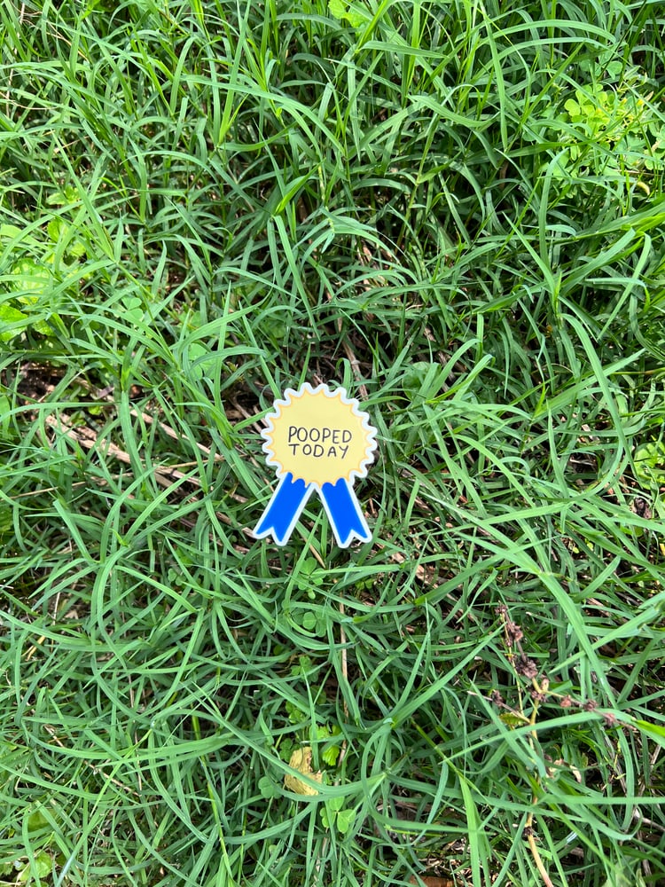 Image of pooped today blue ribbon