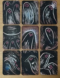 Transformation art cards series of nine