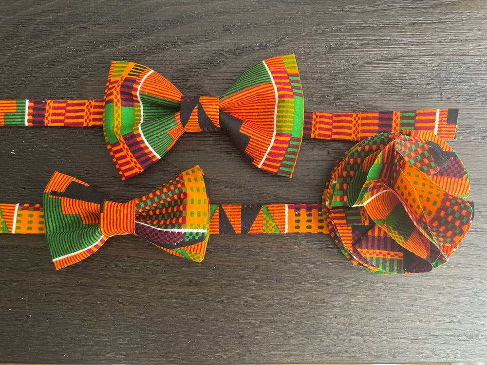 Image of African print bow ties