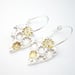 Image of Silver and Gold Teardrop Earrings