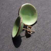 Image 3 of plate stud earrings