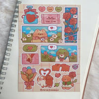 Image 1 of Lovey Dovey sticker sheet