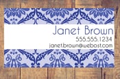 Image of Vintage Pattern Business Card Printable