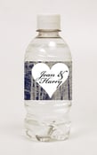 Image of DIY Printable Winter Wedding Custom Personalized Water bottle/mason jar label 8.5"x2"
