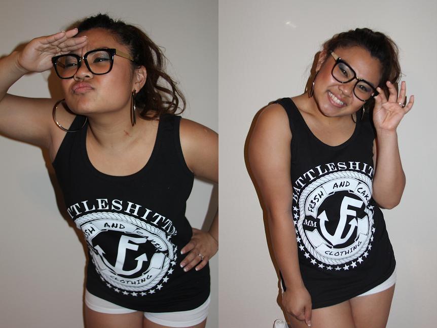 Image of Fr3sh & Cakey "BattleShittin'" Women's Tank Top in Black