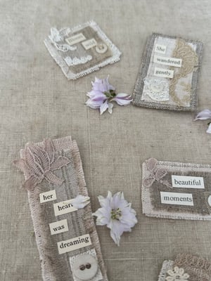 Image of Collection of vintage fabric snippets 