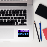 Image 4 of Caution: HAUTE Warning Label