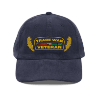 Image 2 of Trade War Veteran 💹📉🎖️🧢 Corduroy Cap 🆕