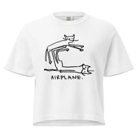 Image 2 of Women’s heavyweight boxy tee airplane 