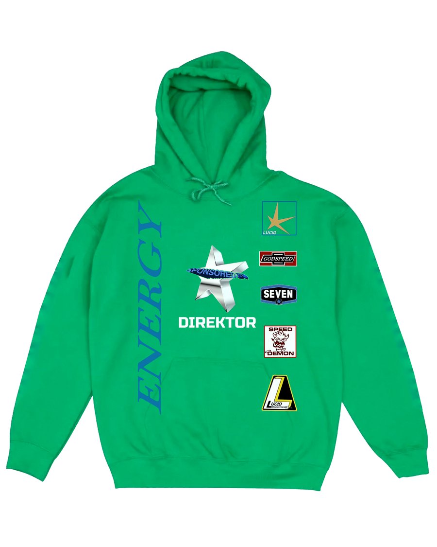 Image of SPONSORED BY HOODIE (GREEN)