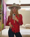 70s CELINE silk gambler blouse