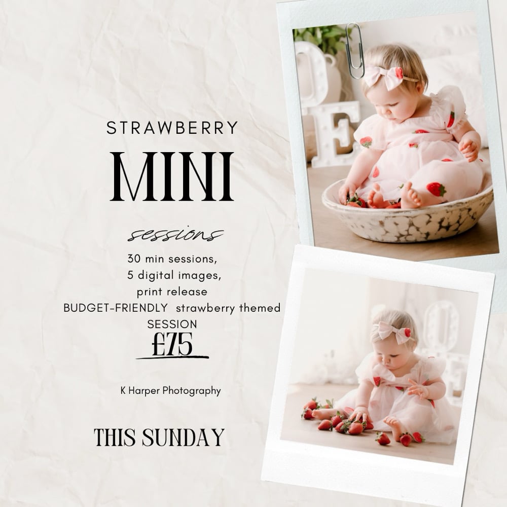 Image of Strawberry mini session
