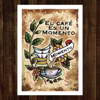 El café es un momento | Fine Art Print Size A3 