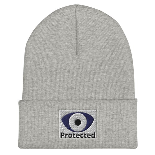 Image of Protected Embroidered  Cuffed Beanie