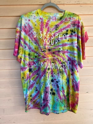 Image of XL Disrespect Your Surroundings Tie Dye Shirt 5