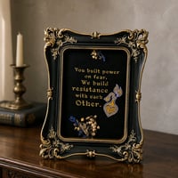 Image 1 of Resistance with each other gold violet with flowers