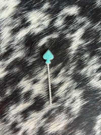 Image 1 of Spade Turquoise Hair Pin