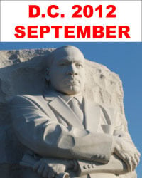 Image of Washigton, D.C.<BR />September 27 to<BR />October 1, 2012