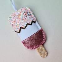 Image 2 of Easter Egg - Pink Keyring or Hanging Decoration