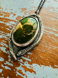 Image 1 of Stone Mountain turquoise pendant necklace