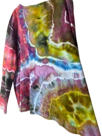 Image 13 of 3XL Ladies Long-Sleeve Stretch Tee in Bright Geode Ice Dye