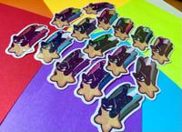 Image 3 of 🌈Comet Kitties! | Pride Vinyl Stickers