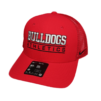 Image 1 of Nike Georgia Bulldogs Athletics Hat Cap M/L Adjustable Snapback Red Trucker NCAA