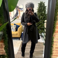 Image 3 of Belted Gray Coat (WORN)