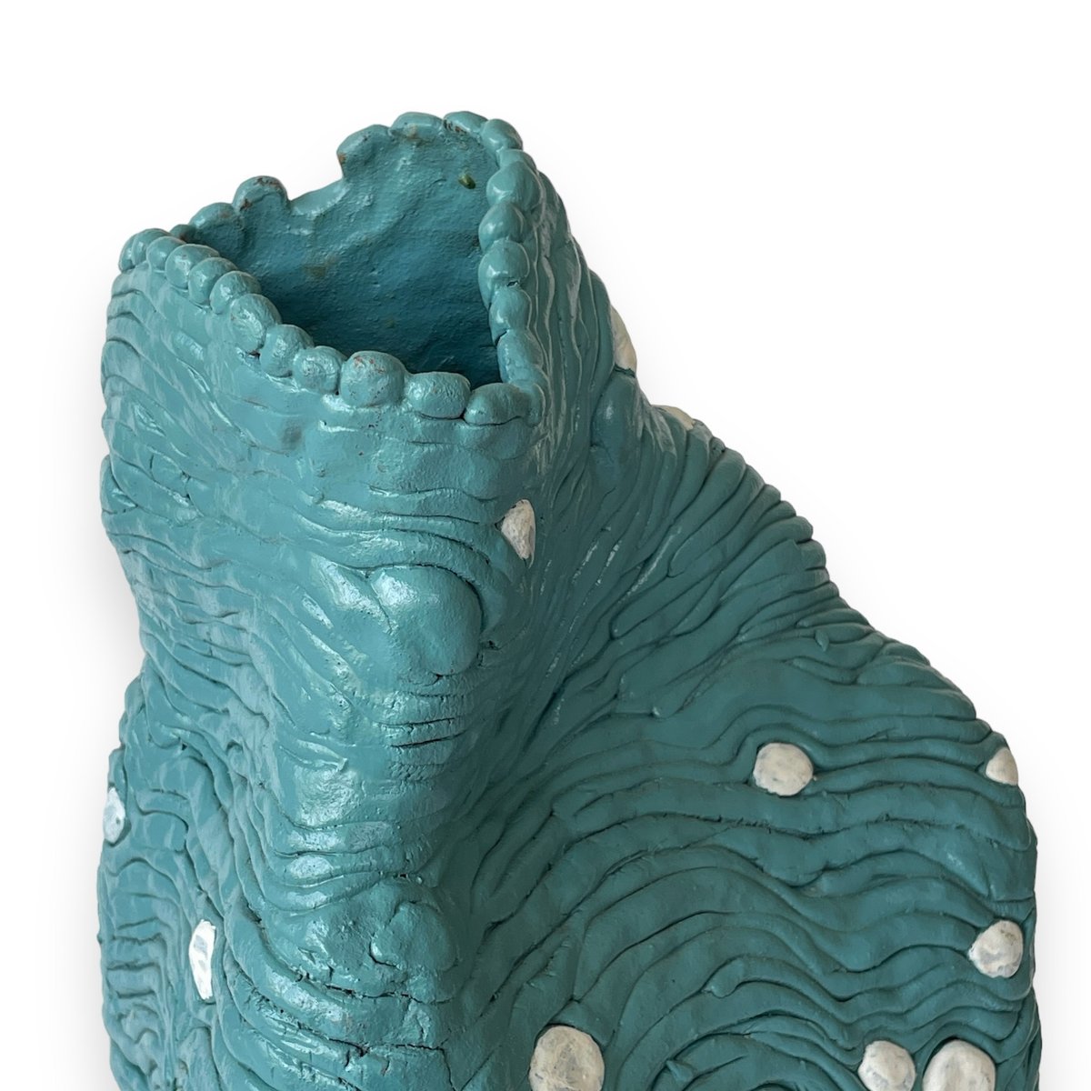 LARGE SCULPTURAL COIL VASE | Den & Delve Shop