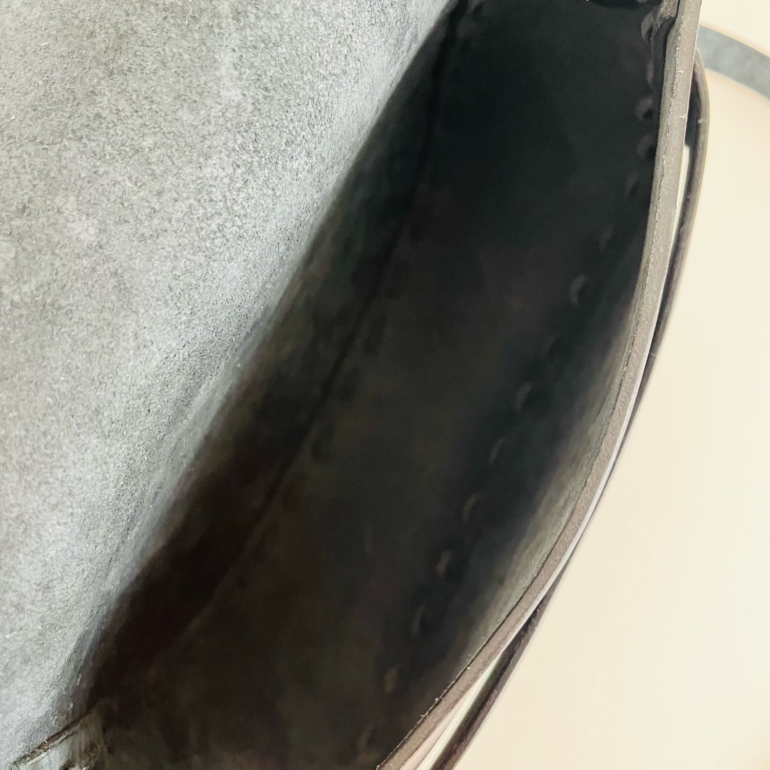 Image of Black Vachetta Crossbody Saddle Bag 