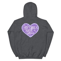 Image 12 of HOT GIRLS HAVE HEART HOODIE - PURPLE