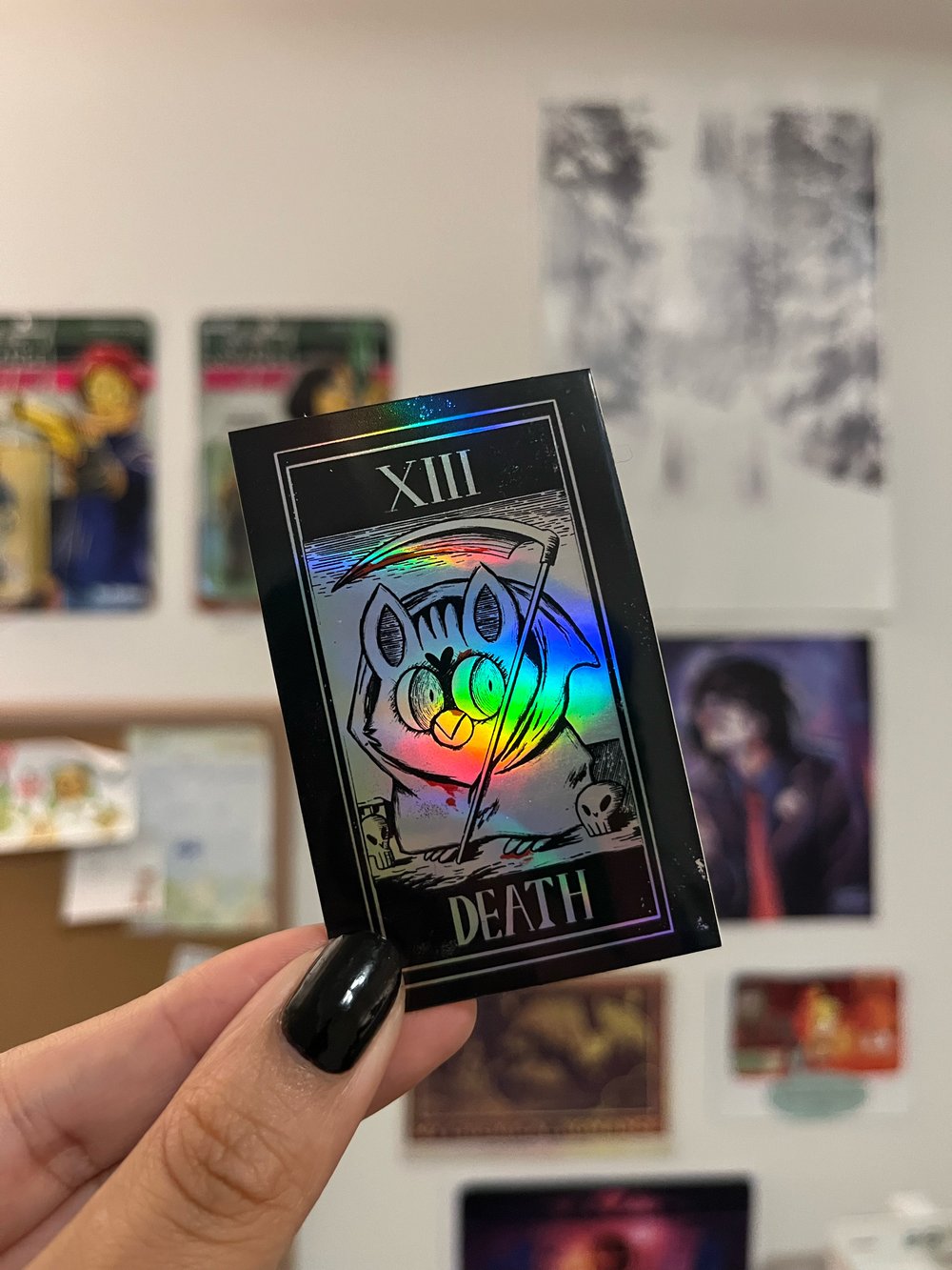 furb tarot holo vinyl sticker