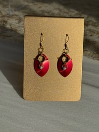 Image 1 of Gildry Scale & Pearl Earrings