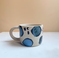 Image 1 of Baby blue leopard - thrown mug