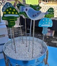 Image 2 of Whimsical Mushroom Plant Pick