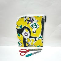 Image 1 of Abstract Vase Barkcloth Project Bag 