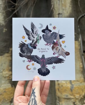 Image of BE KIND TO PIGEONS PRINT