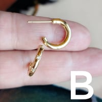 Image 3 of Gold Hoops Small 