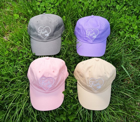 Image of “Fuck Off” Pastel Dad Hat