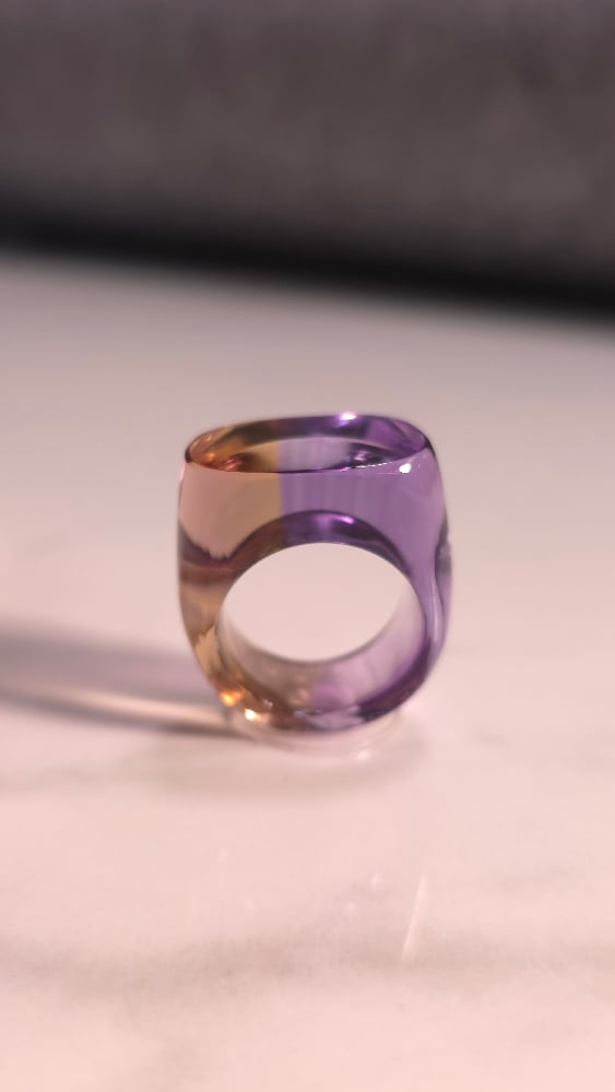 Image of Ametrine Jelly Ring Signet 