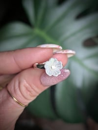 Image 1 of Minimalist Mini White Flower