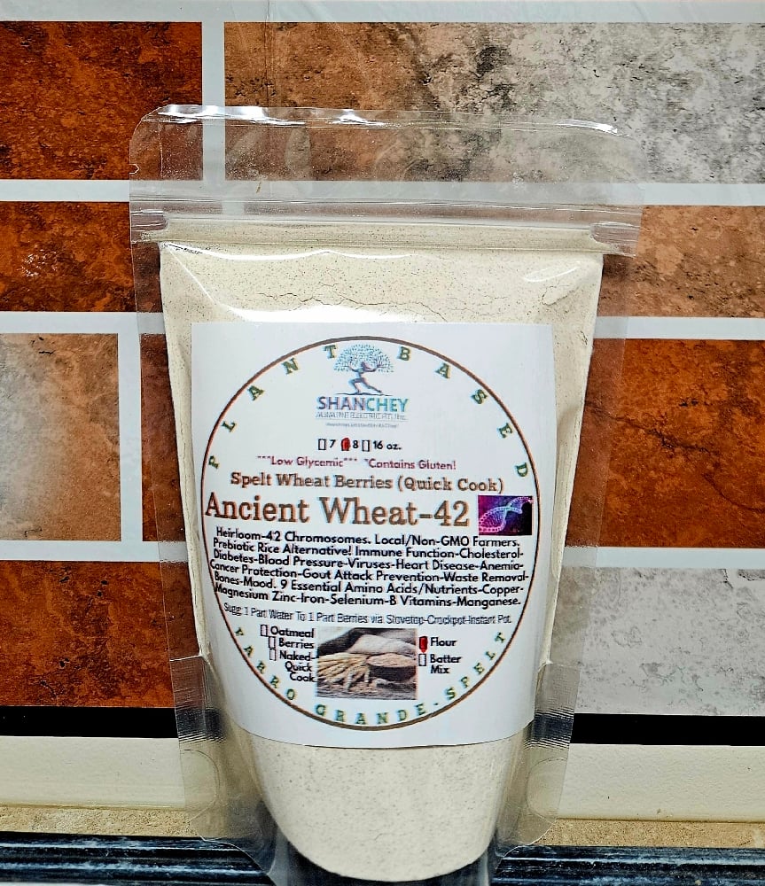 SPELT. ANCIENT WHEAT 42! Quick Cook European Berries (Rice-Pilaf/Hot Cereal/Flour) Diabetes-Bones.