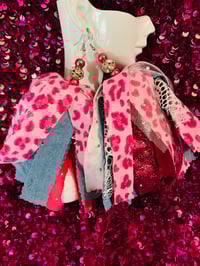 Image 1 of Pink Leopard Earrings 