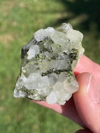 Image 5 of Epidote On Quartz Crystal Specimen #1953