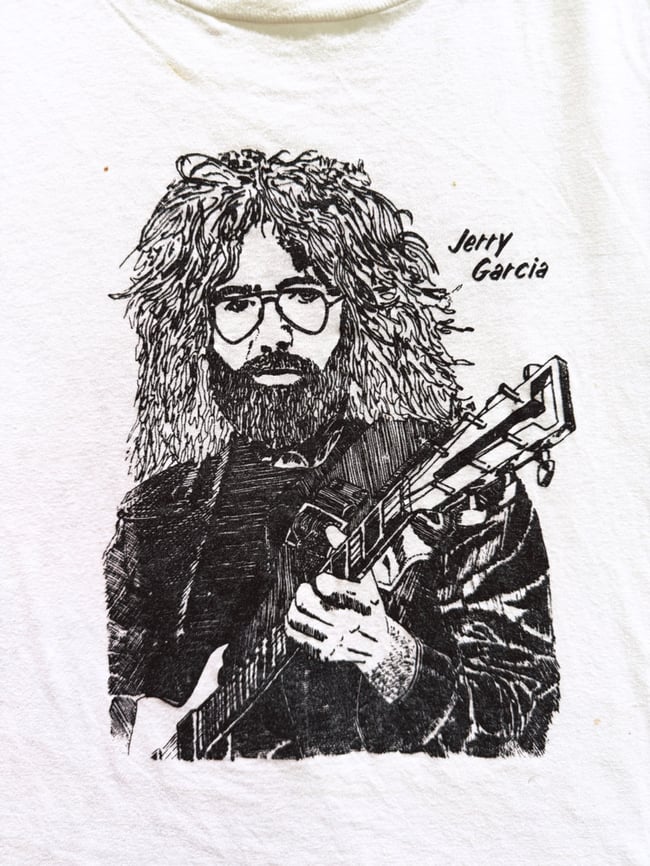 Jerry Garcia 80s Cats Under the Stars Lot T-Shirt - Fits L