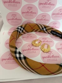 Burb headband and Medium creoles 