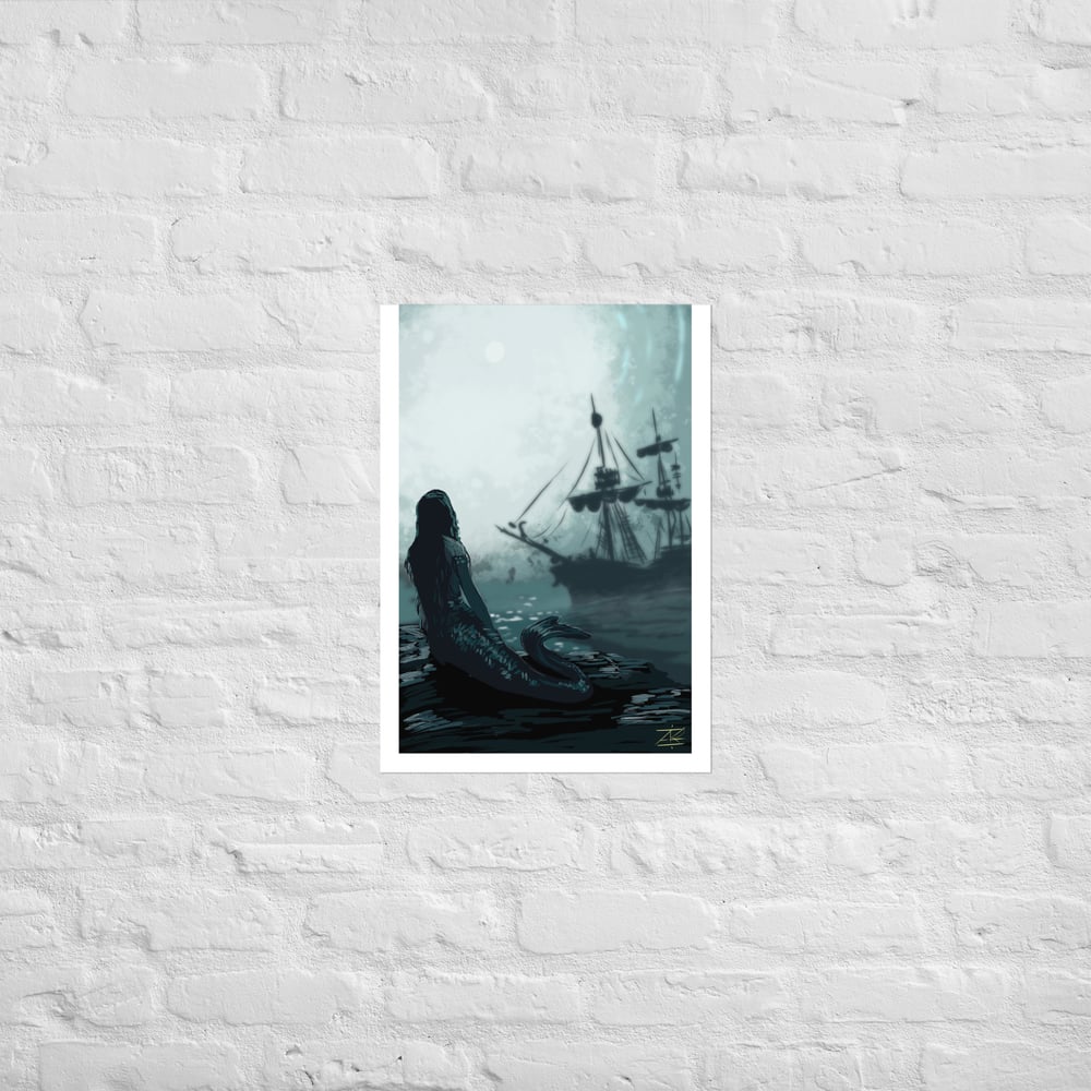 Only the siren sees Poster print